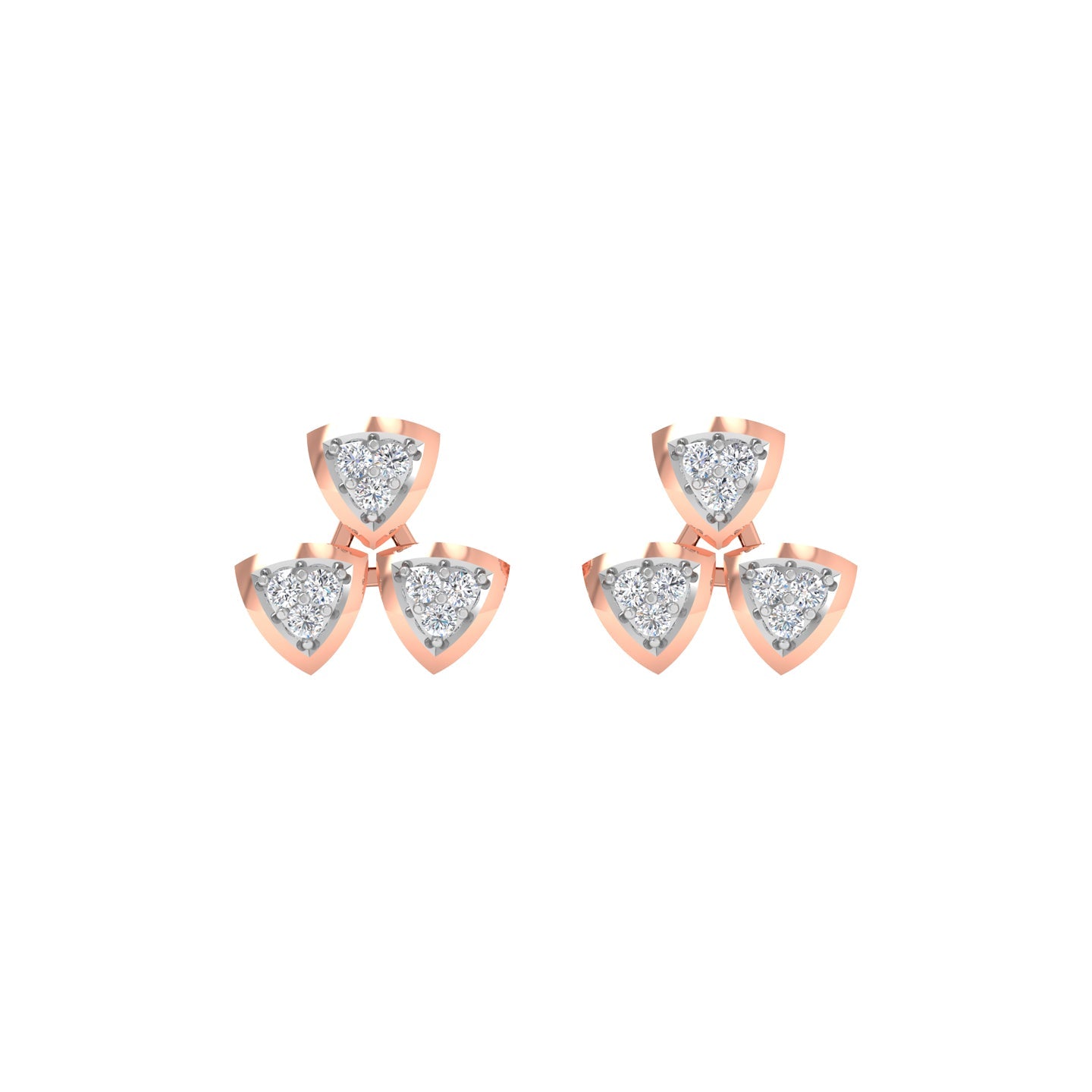Carol Diamond Stud Earrings