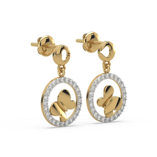 Kathryn Diamond Dangling Earrings