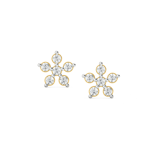 Diamond Earring for her in Yellow Gold DER22917