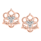 Diamond Earring for her in Rose Gold DER22995
