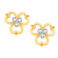 Diamond Earring for her in Yellow Gold DER23001