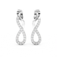 Diamond Earring for her in White Gold DER23072