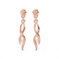 Diamond Earring for her in Rose Gold DER23077
