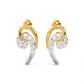 Diamond Earring for her in Yellow & White Gold DER23081