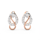 Diamond Earring for her in Rose & White Gold DER23083
