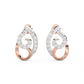Diamond Earring for her in Rose & White Gold DER23086