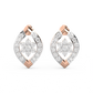 Diamond Earring for her in Rose Gold DER23096