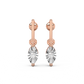 Diamond Earring for her in Rose & White Gold DER23098