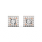 Diamond Earring for her in Rose & White Gold DER23102