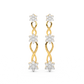 Diamond Earring for her in Yellow Gold DER23113