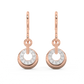 Diamond Earring for her in Rose & White Gold DER23116