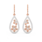 Diamond Earring for her in Rose Gold DER23125
