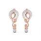 Diamond Earring for her in Rose Gold DER23140