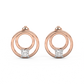 Diamond Earring for her in Rose & White Gold DER23156