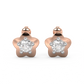 Diamond Earring for her in Rose & White Gold DER23157