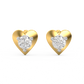 Diamond Earring for her in Yellow & White Gold DER23158