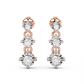 Diamond Earring for her in Rose & White Gold DER23160