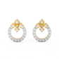 Diamond Earring for her in Yellow & White Gold DER23181