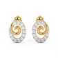 Diamond Earring for her in Yellow & White Gold DER23184