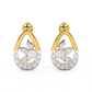Diamond Earring for her in Yellow Gold DER23185