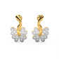 Diamond Earring for her in Yellow Gold DER23189
