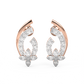 Diamond Earring for her in Rose Gold DER23195