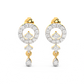 Diamond Earring for her in Yellow Gold DER23201