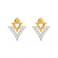 Diamond Earring for her in Yellow & White Gold DER23206