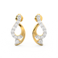 Diamond Earring for her in Yellow & White Gold DER23208