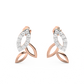 Diamond Earring for her in Rose & White Gold DER23210
