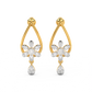 Diamond Earring for her in Yellow Gold DER23245