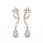 Diamond Earring for her in Rose Gold DER23253