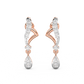Diamond Earring for her in Rose Gold DER23258