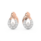 Diamond Earring for her in Rose Gold DER23262