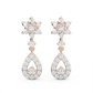 Diamond Earring for her in Rose Gold DER23264