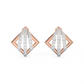 Diamond Earring for her in Rose & White Gold DER23288