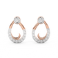 Diamond Earring for her in Rose Gold DER23290