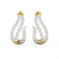 Diamond Earring for her in Yellow Gold DER23291