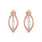 Diamond Earring for her in Rose & White Gold DER23294
