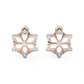 Diamond Earring for her in Rose & White Gold DER23297