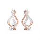 Diamond Earring for her in Rose & White Gold DER23299