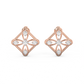 Diamond Earring for her in Rose & White Gold DER23300