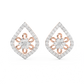Diamond Earring for her in Rose Gold DER23325