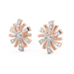 Diamond Earring for her in Rose & White Gold DER23334