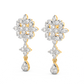 Diamond Earring for her in Yellow Gold DER23341