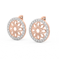 Diamond Earring for her in Rose Gold DER23346