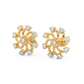 Diamond Earring for her in Yellow & White Gold DER23347