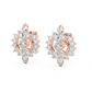 Diamond Earring for her in Rose Gold DER23354