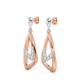 Diamond Earring for her in Rose & White Gold DER23359