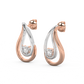 Diamond Earring for her in Rose & White Gold DER23366